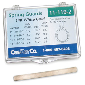 Ring Guard Assortment 14K White Spring