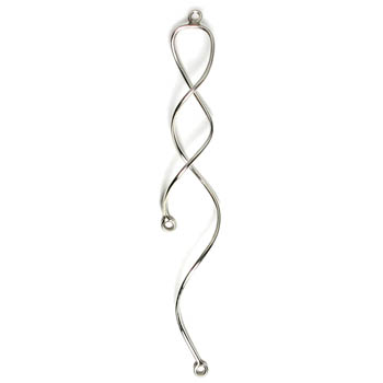 Earring Double Dangle - Sterling