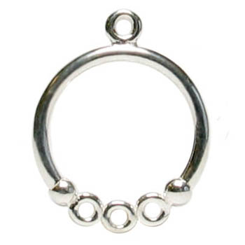 Earring Round - Sterling