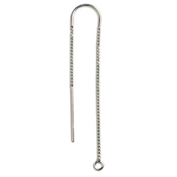 Earring U-Threader Box Chain - Sterling