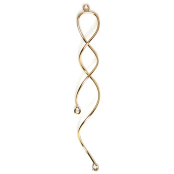 Earring Double Dangle - Yellow Gold Filled