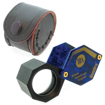 Loupe Folding Triplet Blue 10x