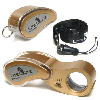 Lite Loupe Folding 10X Gold