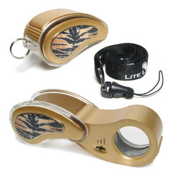 Lite Loupe Folding 10X Tiger Stripe