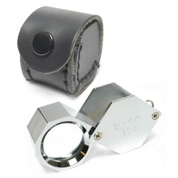 Loupe Folding Hex Chrome 20X