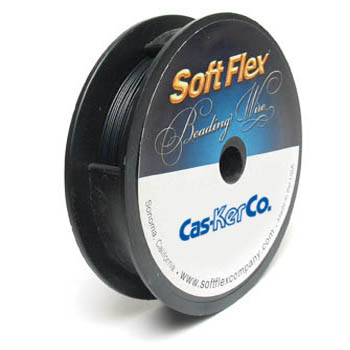 Bead Cord - Soft Flex Wire Black 0.024