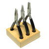 Swiss Pliers on Wooden Base Set of 3