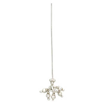 Eye Pin - Sterling with Ball Cluster