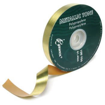 Ribbon, Berwick Metallic Tone Gold