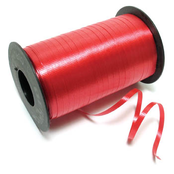 Ribbon, Curling in Red, Green & White