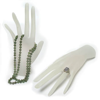 Display Hand White Frosted 8