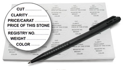 Gem Jar Labels & Pen