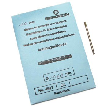 Screwdrivers Bergeon Spare Blades 4917/.50-1.00