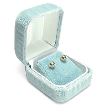 Velvet Earring Box Gray