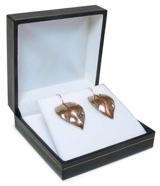 Leatherette Earring Box Black