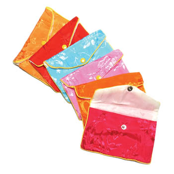 Silk Jewelry Pouches Snap 5-1/2