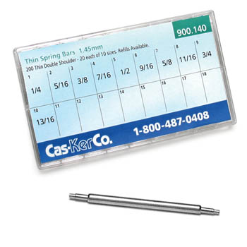 Spring Bars Thin Double Shoulder 1.45mm Assortment