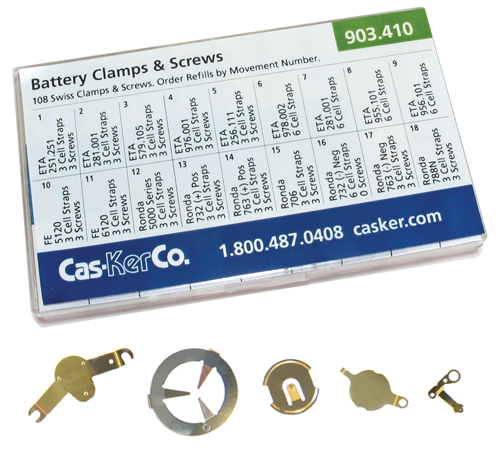 Battery Clamp Assortment for ETA, FE & Ronda