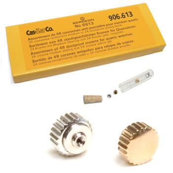Watch Crown Assortment, Dustproof Bergeon