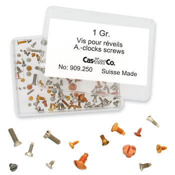 Screw Assortment for Travel Alarms