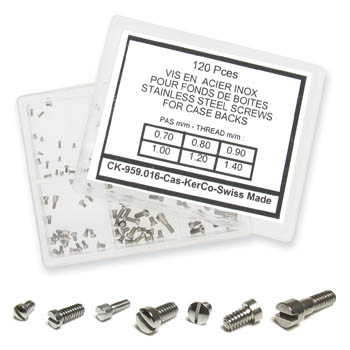 Screw Assortment for Watch Cases
