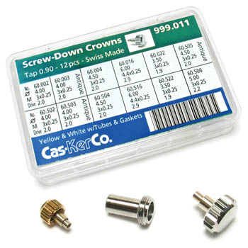 Watch Crown Assortment, Screw Down