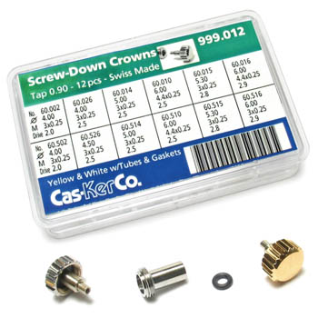 Watch Crown Assortment, Screw Down