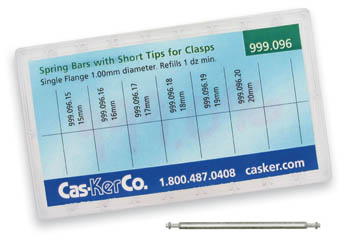 Spring Bars Single Flange for Clasps Assortment