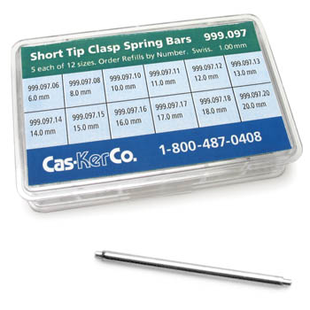 Spring Bar Assortment, Short Tips for Thin Clasps