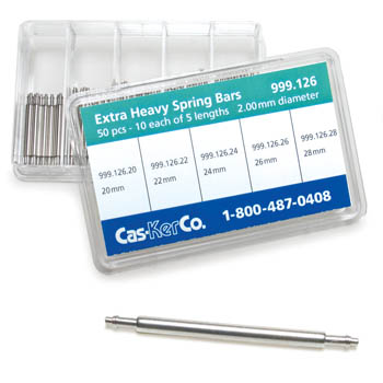 Spring Bar Assortment, X-Heavy Flange 2.00mm