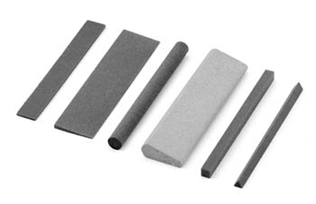 1 3/8" x 4" Aluminum Oxide Medium Grit Round Abrasive India Sharpening Stone 