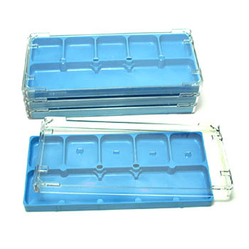 Stackable Watch Tray with Lid, 6 Compartment