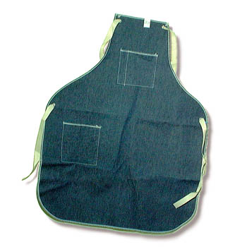 Denim apron for jewelers and watchmakers 170.847