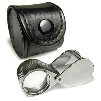 Diamond Cut Jewelers' Loupe, Chrome, 10X, 18mm Lens