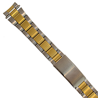 Metal Link Two-Tone Watch Bracelet