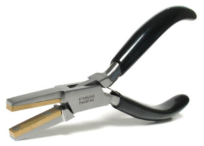 PL8670 = Parallel Pliers with Flat Nose Brass Jaws - FDJ Tool