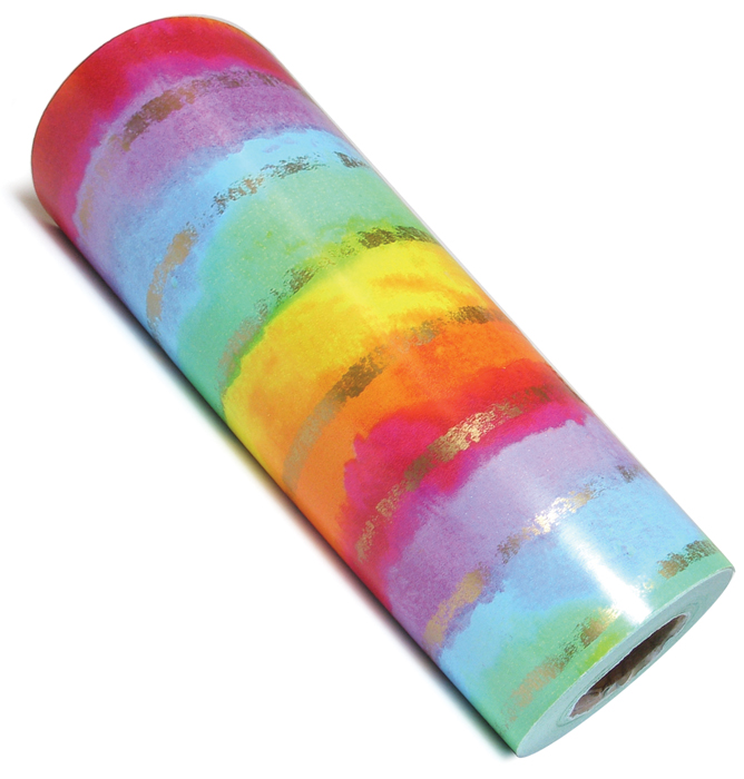 Gift Wrap - Rainbow Water Color