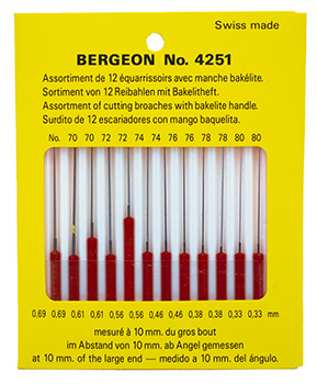 Bergeon 4251 Cutting Broaches from Cas-Ker Co.