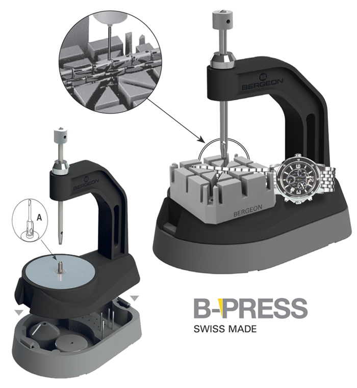Bergeon 8845 presse Bracelet Shortening Removing Tool Watch montres-HP8845 
