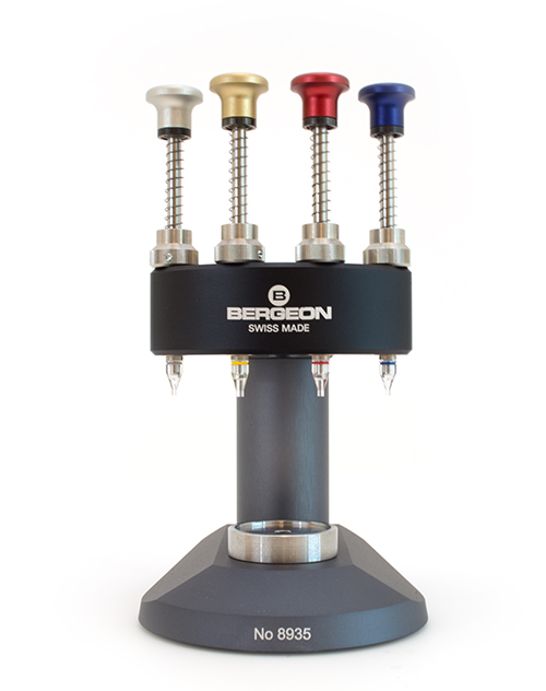 Watch hand top fitting tool