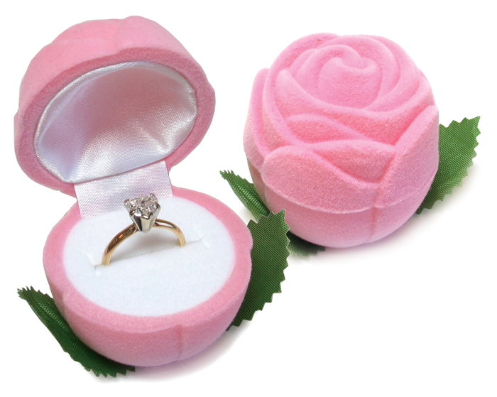 Oirlv Pink Velvet Ring Box for India | Ubuy