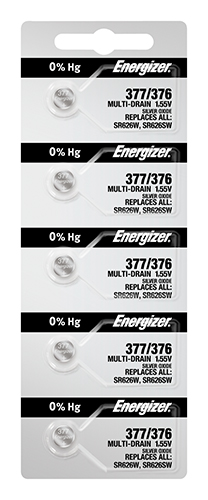 Energizer 377 Watch Batteries 5-pack