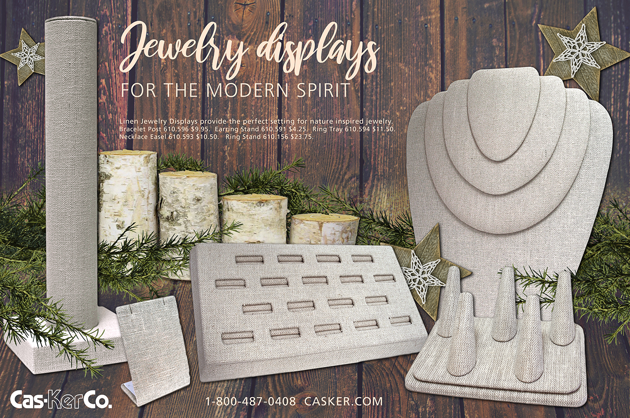 Linen Jewelry Displays from Cas-Ker