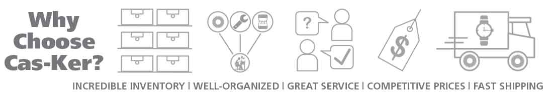 Cas-Ker beats our competitors in organized inventory, competitive prices, smart service, and fast shipping.