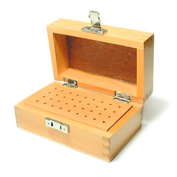 Organize burs in this handy wooden box 151.0375