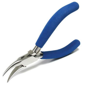 Pliers, Foam Grip Bent Chain Nose