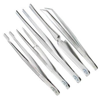 Watchmakers & Jewelers Tweezers, Cas-Ker