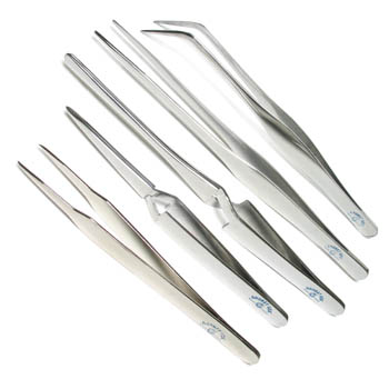 Watchmakers & Jewelers Tweezers, Cas-Ker