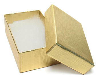 Cas-Ker Gold Foil Jeweler's Box