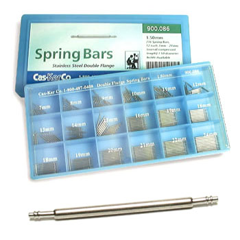 Thin Double Flange Spring Bar Assortment